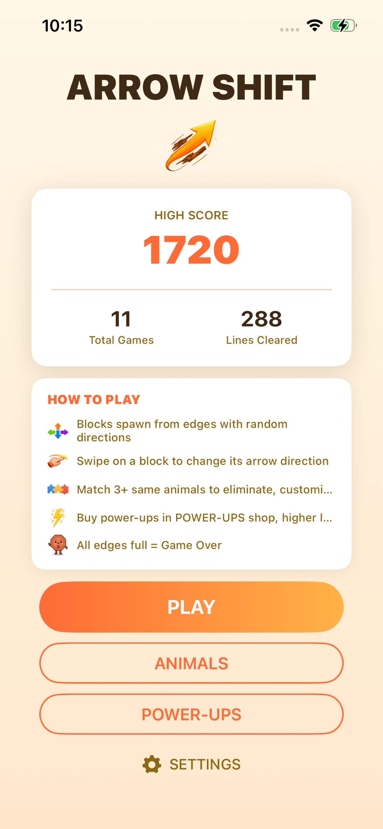 Arrow Shift gameplay screenshot